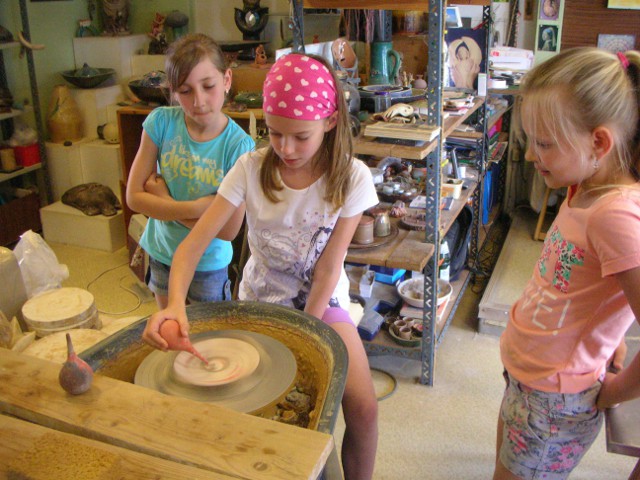 Töpfern bei Saumweber-Keramik